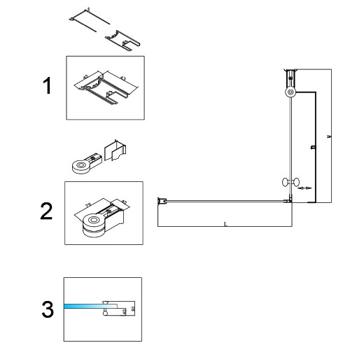Kabina prysznicowa 80x80 kwadratowa drzwi pełne uchylne KZ1190A