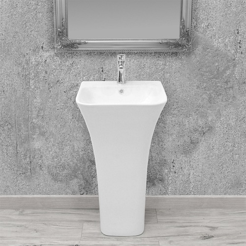 Umywalka wolnostojąca, ceramiczna Ada Slim Rea