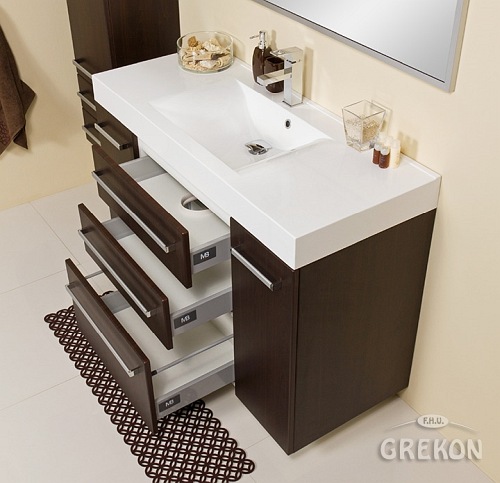 Szafka z umywalką 120/50/C3 Nadia seria Fokus Wenge Mat