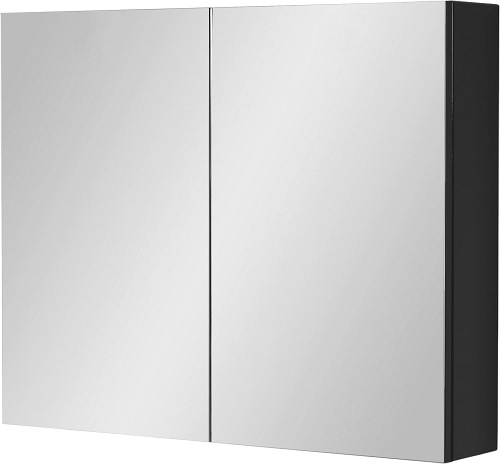 Szafka wisząca z lustrem 80x65 cm czarny mat Belli Gold