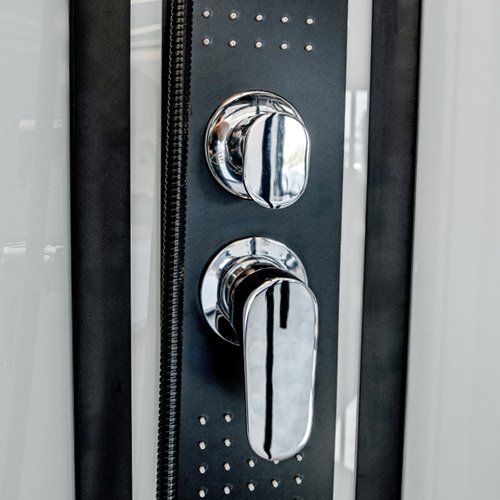 Kabina prysznicowa półokrągła zabudowana 100x100 Puerto