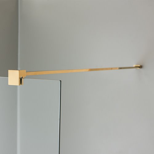 Złota ścianka prysznicowa 90 cm SH07CG szkło 8mm