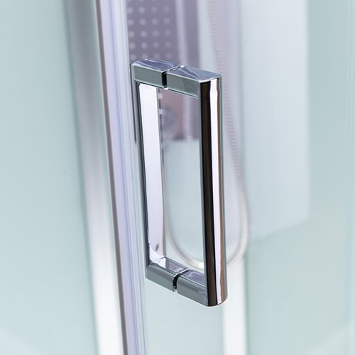 Kabina prysznicowa zabudowana prostokątna profil szczotkowany 120x80 Alma Lewa