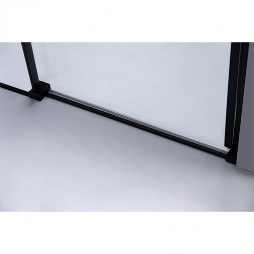 Czarne drzwi prysznicowe do wnęki 115-120 cm rozsuwane SH03DB szkło 8 mm