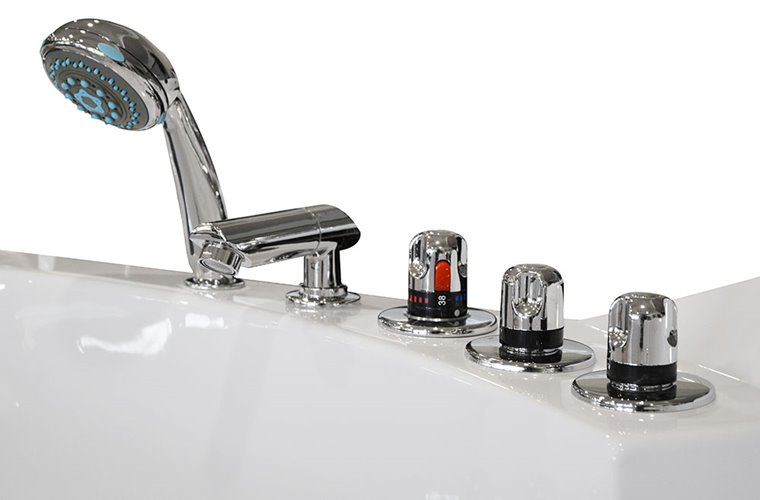 Wanna z hydromasażem narożna Turbo+ 152x152 cm MO-10632T+