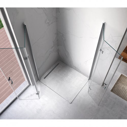 Kabina prysznicowa drzwi składane prostokątna 120x90 KZ13CC