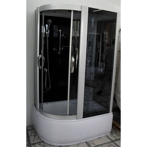 Kabina prysznicowa z hydromasażem i sauną parową 120x85 lewa MO-09912LS