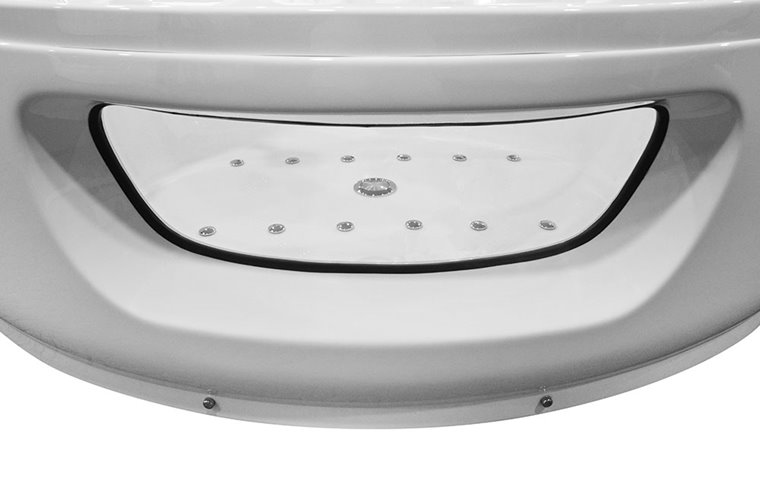 Wanna z hydromasażem narożna 140x140 cm MO-1001