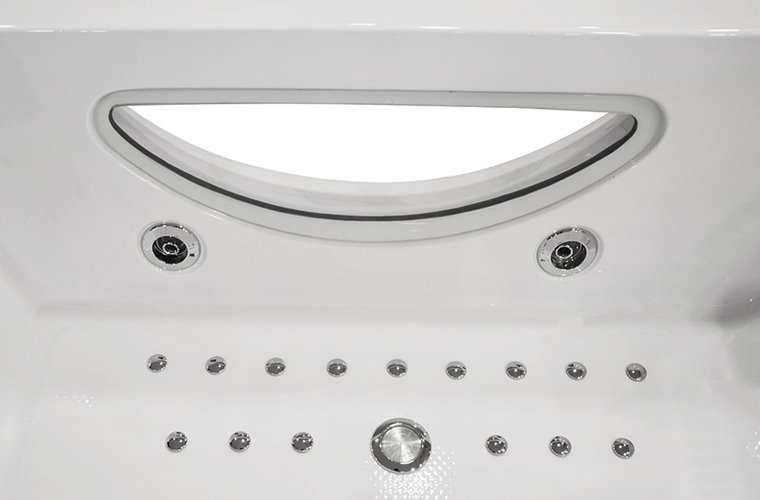Wanna z hydromasażem przyścienna 180x91 cm MO-1007