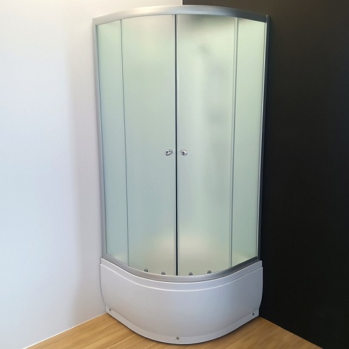 Kabina prysznicowa półokrągła zabudowana 90x90 WSH-304B