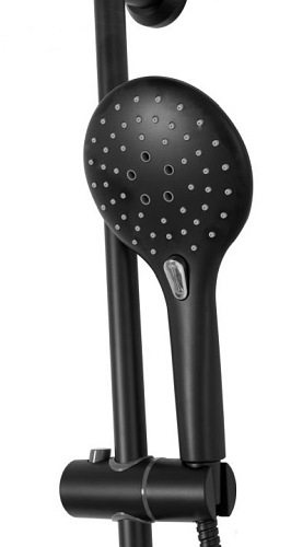 Czarny zestaw prysznicowy z termostatem Mike Rea