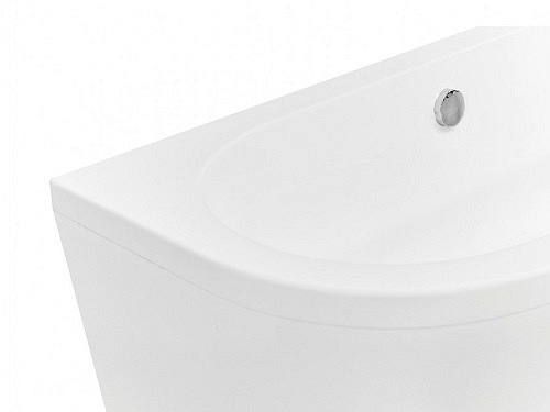 Wanna wolnostojąca przyścienna + klik-klak chrom Vista Besco 140