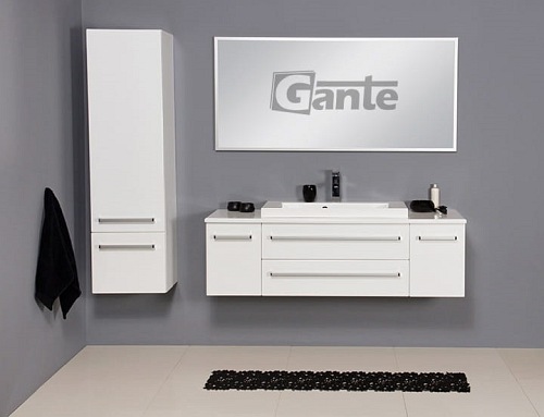 Lustro łazienkowe prostokątne 140x65 cm srebrna rama