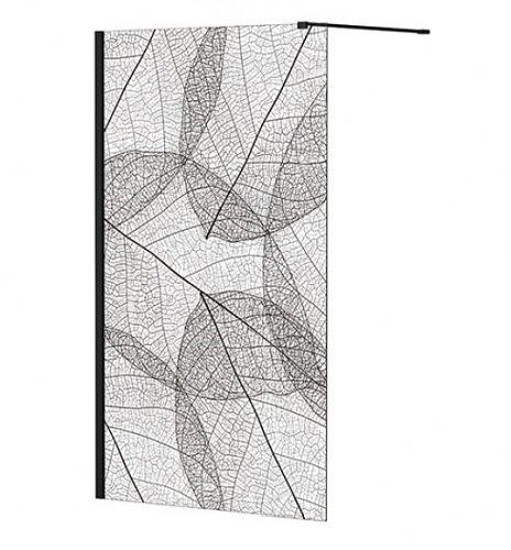 Ścianka prysznicowa z dekorem 120 cm Leafy Besco