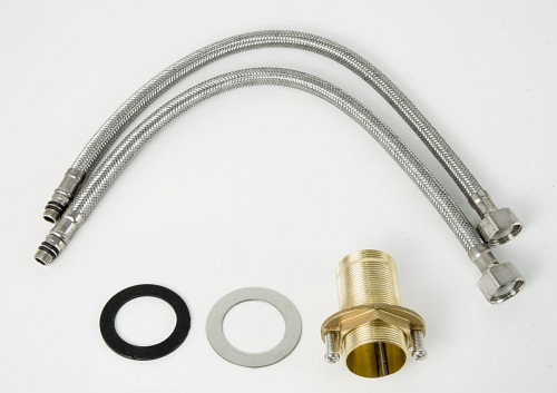 Czarna bateria umywalkowa niska CMB3016BL Ango Corsan