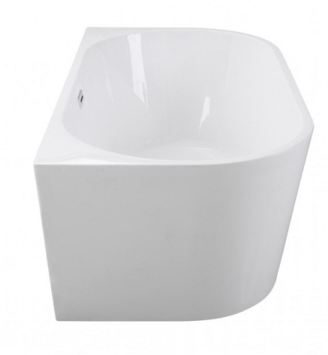 Vica Besco wanna wolnostojąca przyścienna 170 cm + czarne dodatki