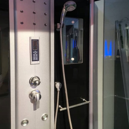 Kabina prysznicowa z hydromasażem przyścienna 125x90