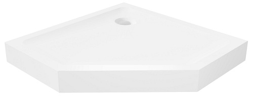 Mild New Trendy B-0603 brodzik prysznicowy pięciokątny 90x90x11,5 cm gładki