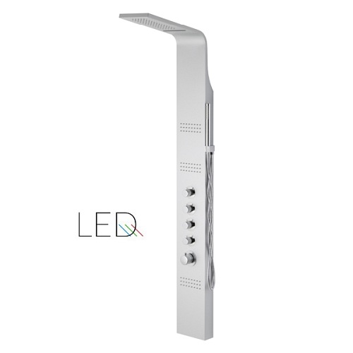 Panel natryskowy srebrny A-013A Corsan wersja termostat