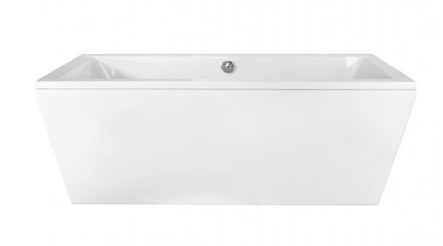 Wanna wolnostojąca syfon chrom z przelewem Vera 180 Besco