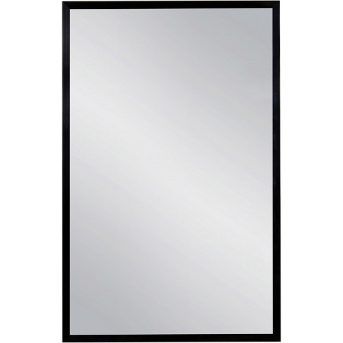 Lustro łazienkowe prostokątne 50x80 cm czarna rama