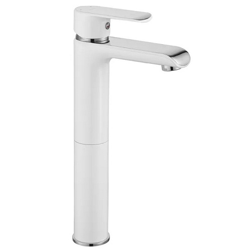 Bateria umywalkowa wysoka Bloom White Chrom Rea