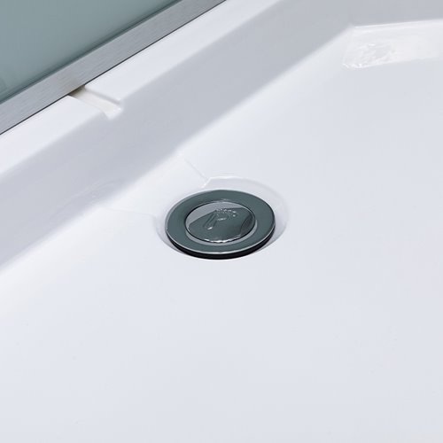 Kabina prysznicowa zabudowana prostokątna profil szczotkowany 120x80 Alma Lewa