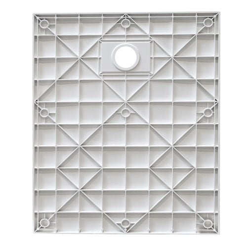 Biały brodzik prysznicowy prostokątny o strukturze kamienia 130x80 cm Riko Hydrosan