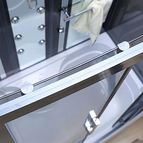 Kabina prysznicowa z hydromasażem prostokątna zabudowana 170x85 MO-0505-170