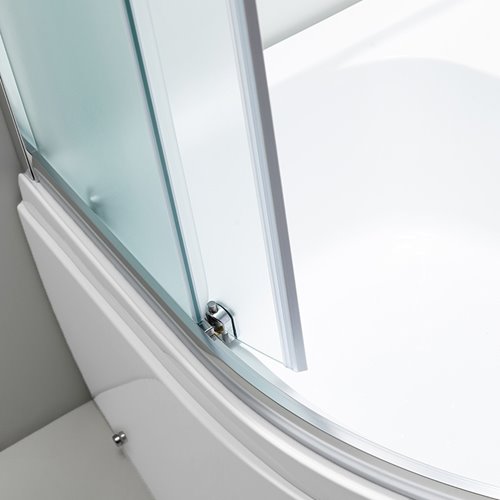 Kabina prysznicowa na głębokim brodziku szkło mrożone 90x90 Maja Hydrosan