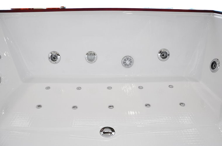 Wanna z hydromasażem do zabudowy prostokątna 180x150 cm MO-1666HC