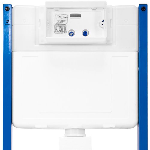 Zestaw podtynkowy kompletny stelaż + miska MIZU-BL-GL-RIM-02 + przycisk ST+H GOLD