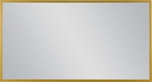 Lustro łazienkowe prostokątne 120x65 cm złota rama