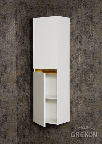 Słupek łazienkowy wiszący złoty uchwyt 144x40 seria Diamond Gold Gante