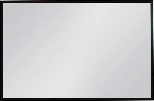 Lustro łazienkowe prostokątne 100x65 cm czarna rama