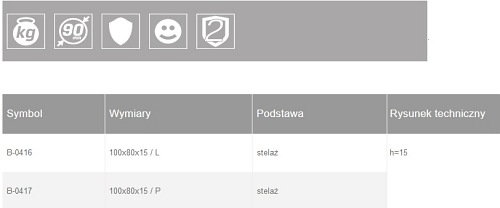 Brodzik pięciokątny 80x100 B-0416 New Azura New Trendy