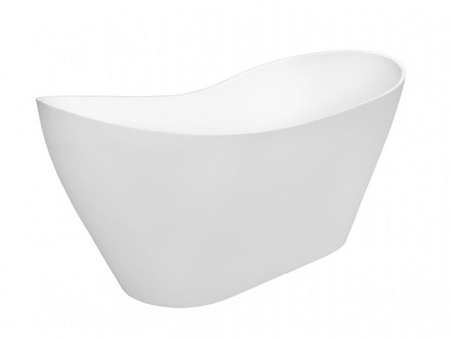 Wanna wolnostojąca z konglomeratu 160 cm + klik-klak chrom Viya Besco