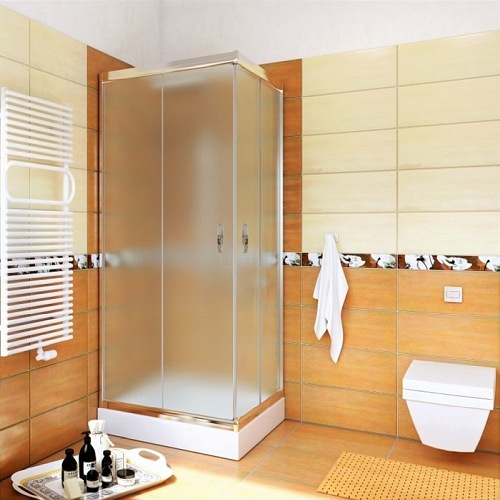 Kabina prysznicowa kwadratowa 90x90 szkło mleczne