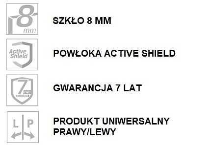 Chromowany parawan wannowy rozsuwany 100 cm Smart New Trendy EXK-4096