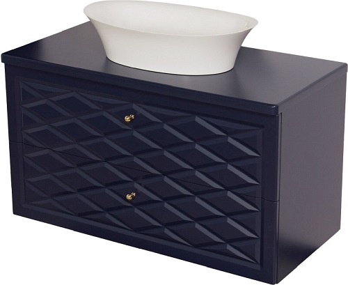 Szafka z umywalką granatowy mat 100 cm seria Cobra G Gante