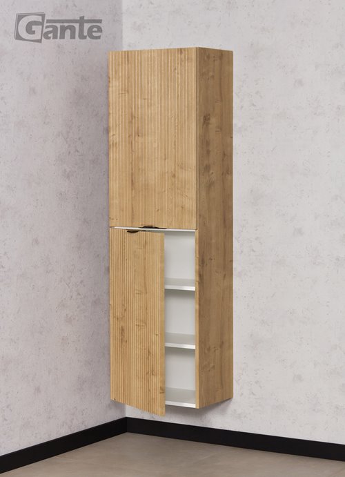 Słupek łazienkowa wiszący dąb naturalny 45x155 cm Brendo Gante