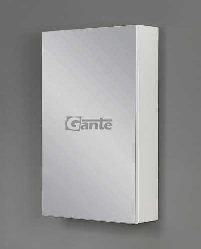 Biała matowa szafka wisząca z lustrem 50x80 Victa