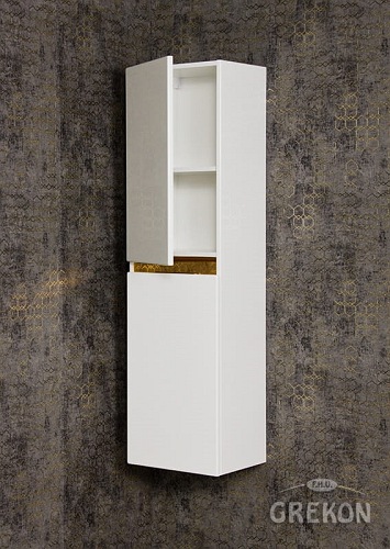 Słupek łazienkowy wiszący złoty uchwyt 144x40 seria Diamond Gold Gante