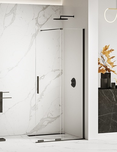 Smart New Trendy Black rozsuwana ścianka prysznicowa walk in 90 cm EXK-4190