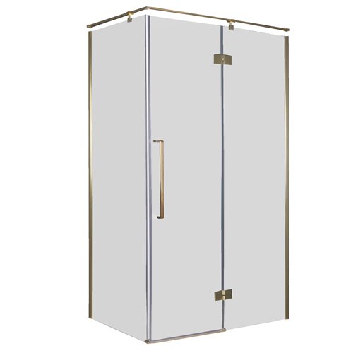 Złota prostokątna kabina prysznicowa 120x80 cm BK248T08/12ZP Fresh Line Prawa
