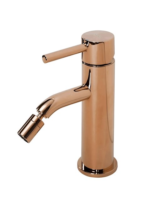 Miedź połysk bateria bidetowa Lungo Rea