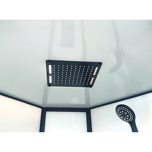 Kabina prysznicowa niski brodzik hydromasaż biały środek 90x90 WSH-311B