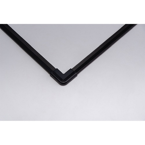 Czarna kabina prysznicowa kwadratowa loft szprosy drzwi składane 90x90 BS08B