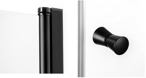 Drzwi prysznicowe 80 cm Superia Black New Trendy D-0332A
