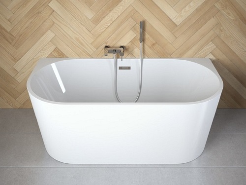 Wanna przyścienna 150 cm korek klik-klak chrom Vica Besco